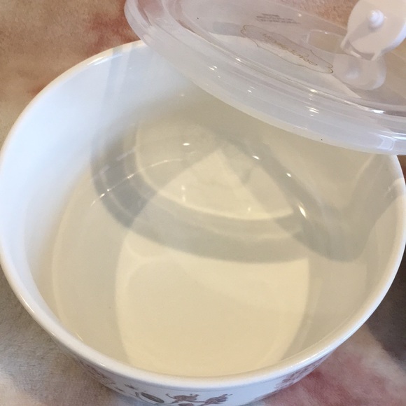 Grace Pantry Fine Porcelain Ceramic Food Storage Containers Set of 2 Floral NWT - Picture 9 of 16